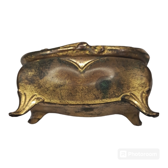 Jennings Brothers Antique casket jewlery trinket box Art Nouveau - Picture 2 of 5